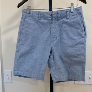 Vineyard Vines Light Blue Flat Front Cotton-Blend Shorts